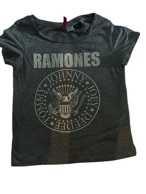 Divided Ramones Graphic Tee - Charcoal Black